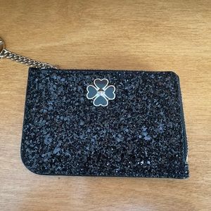 NWT Kate Spade Glitter Card Holder with Keychain